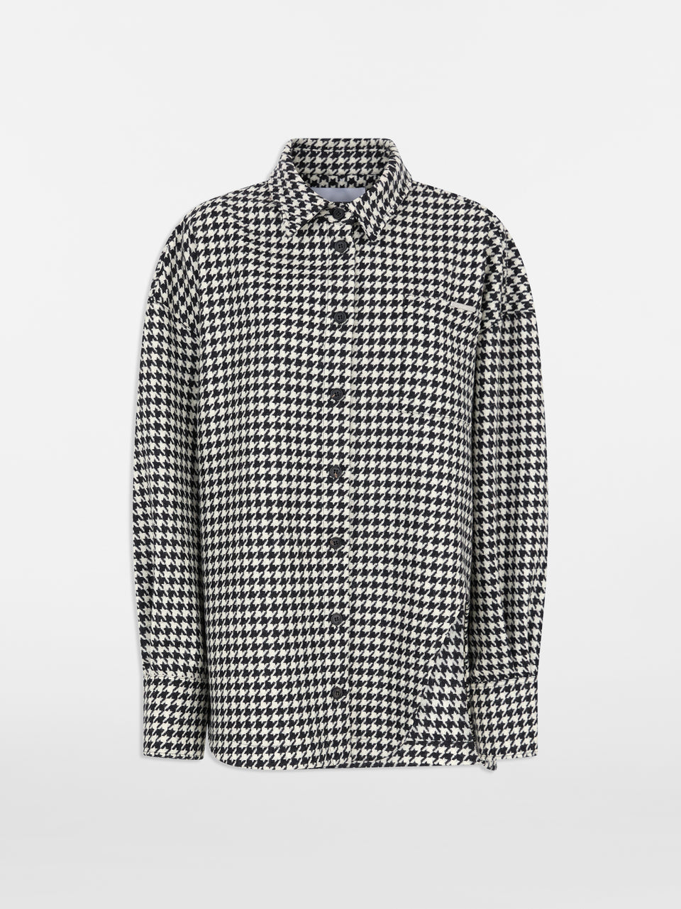White and black overshirt