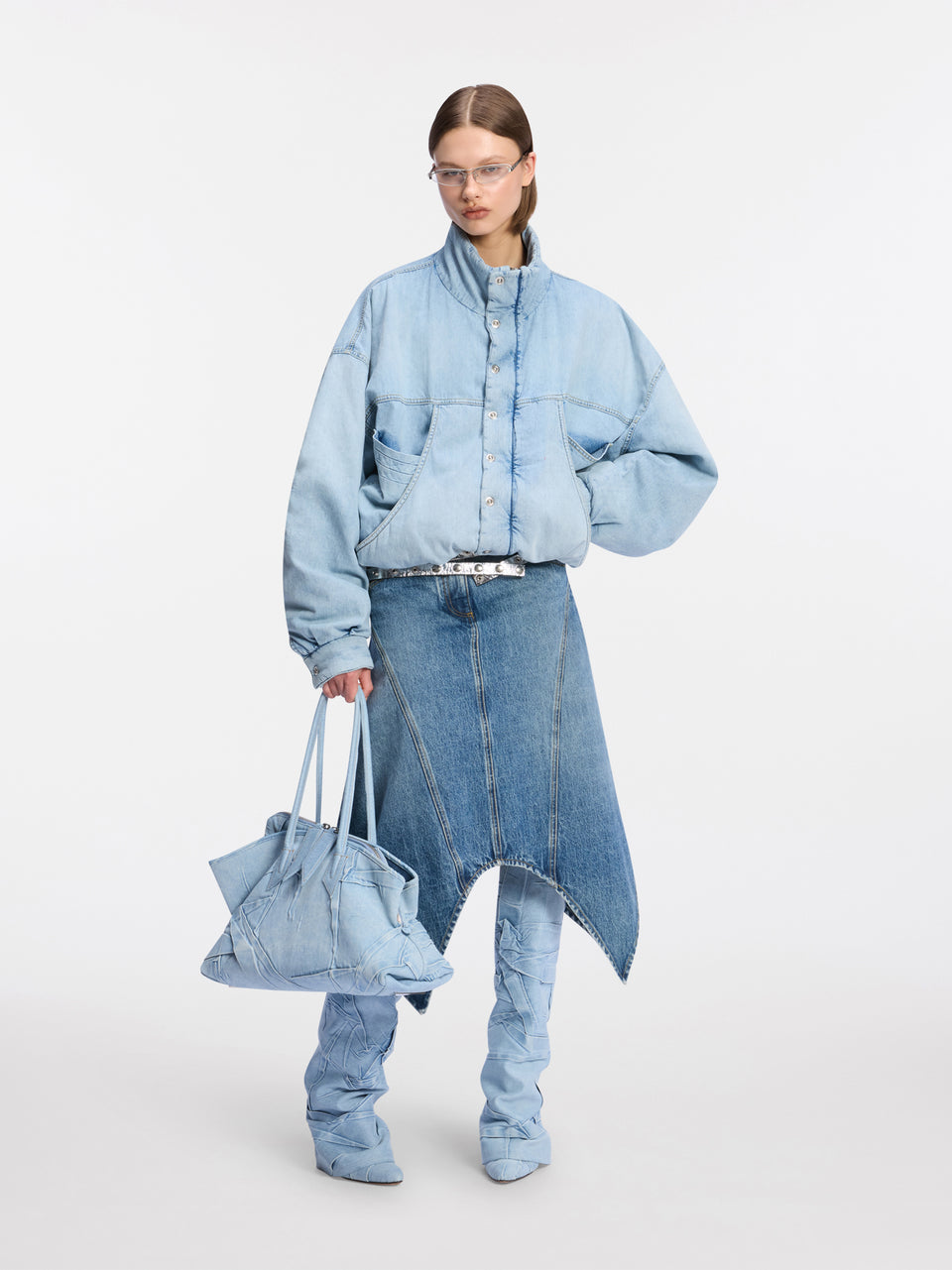 Bomber super washed blue