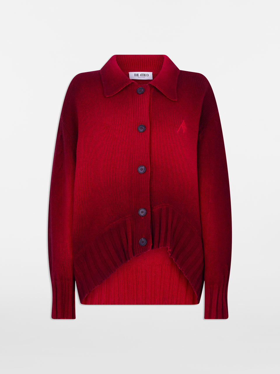 Red cardigan