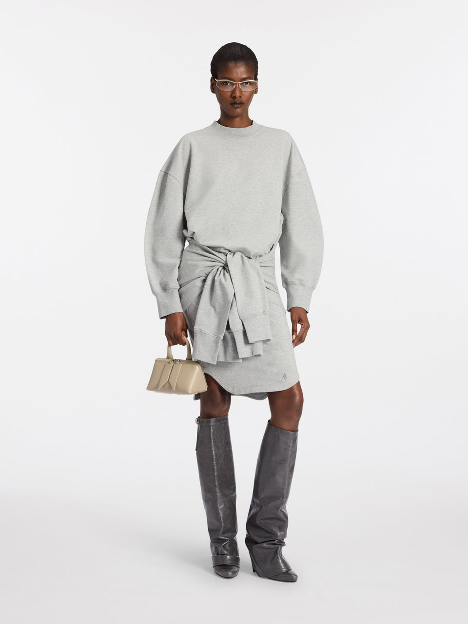 Melange grey sweatshirt