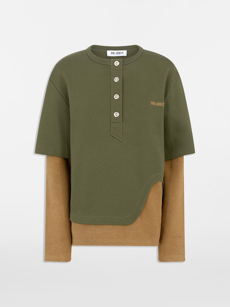 Felpa forest green