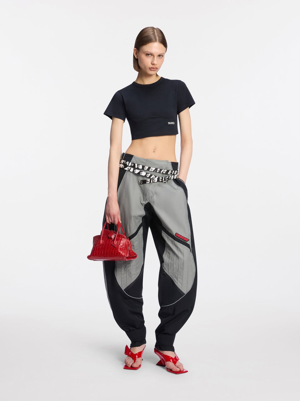 Black and grey pants