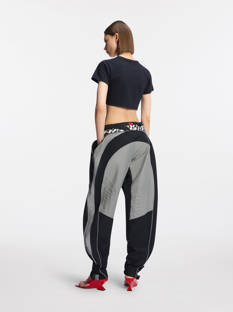 Pantalone lungo black e grey