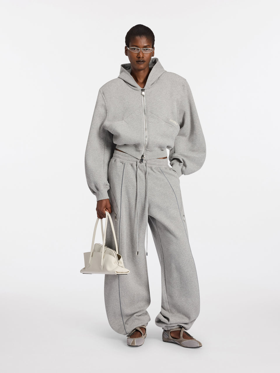 Melange grey joggers