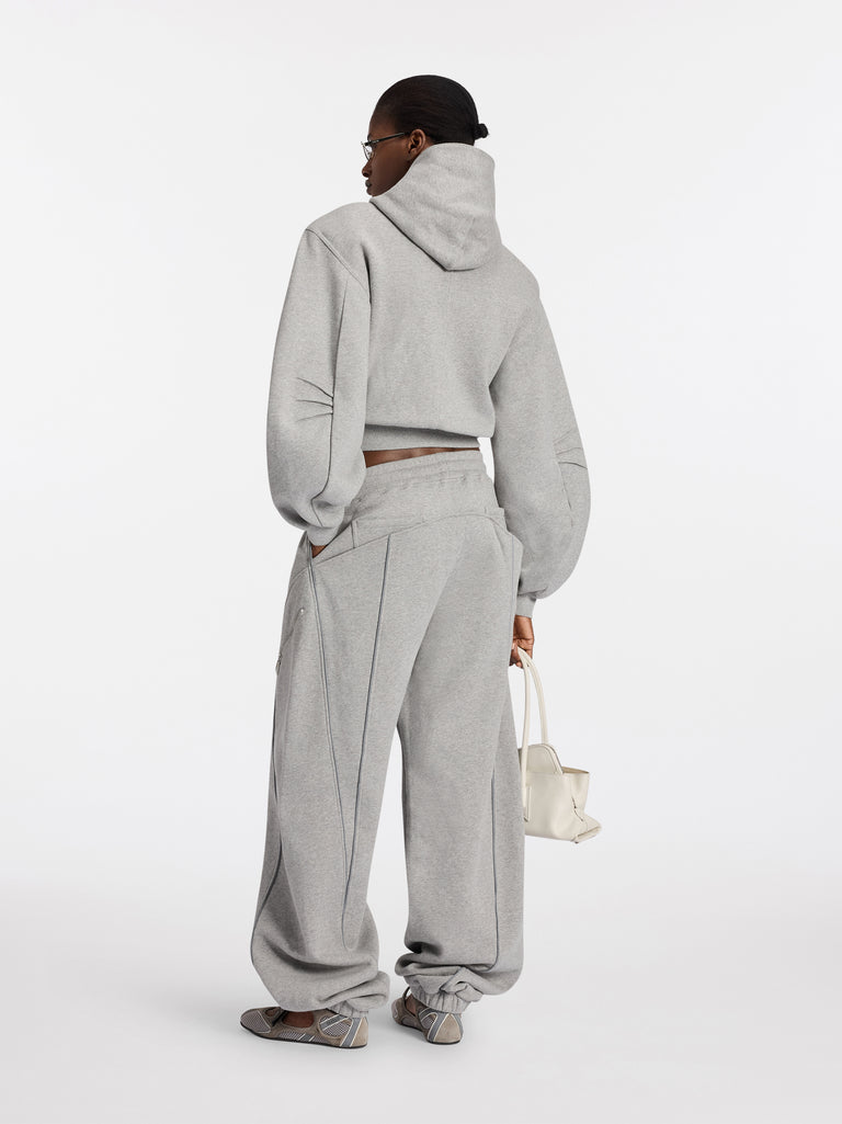 Pantalone lungo jogger melange grey