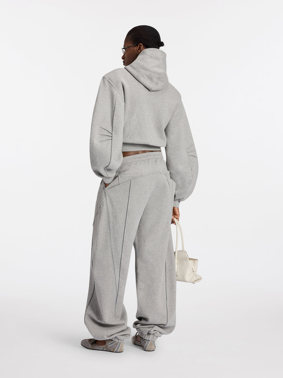 Melange grey joggers