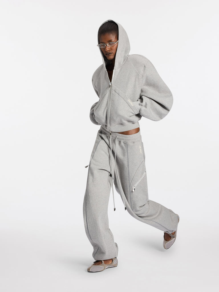 Pantalone lungo jogger melange grey