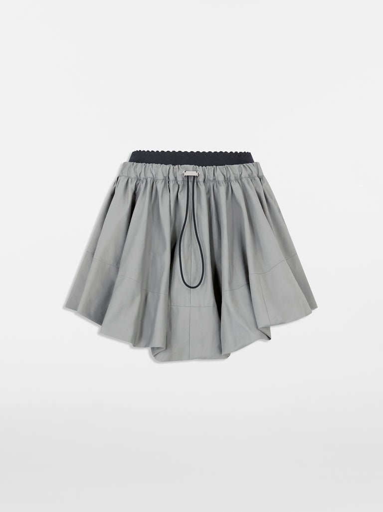 Mini gonna taupe grey