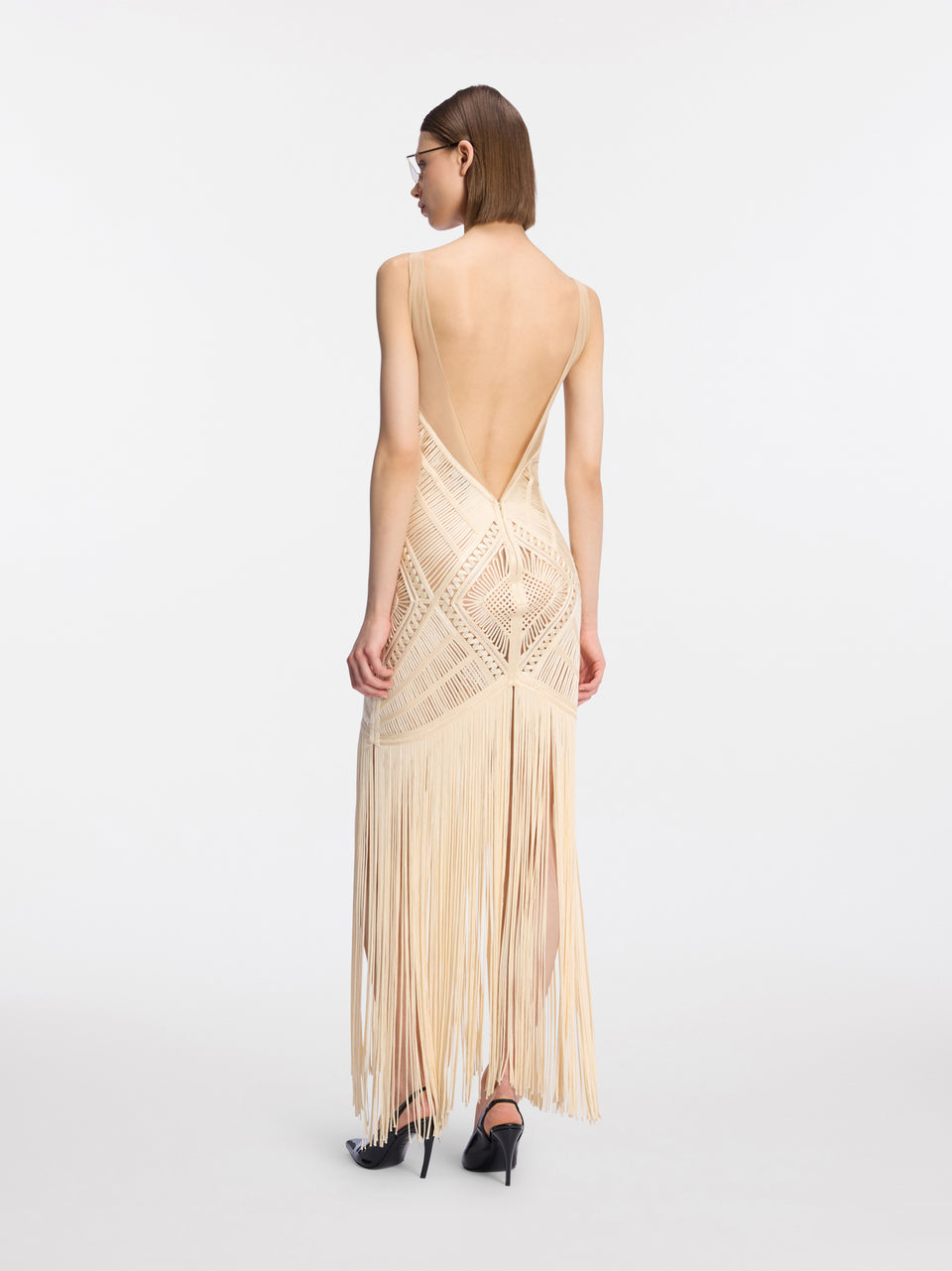 Abito midi ivory