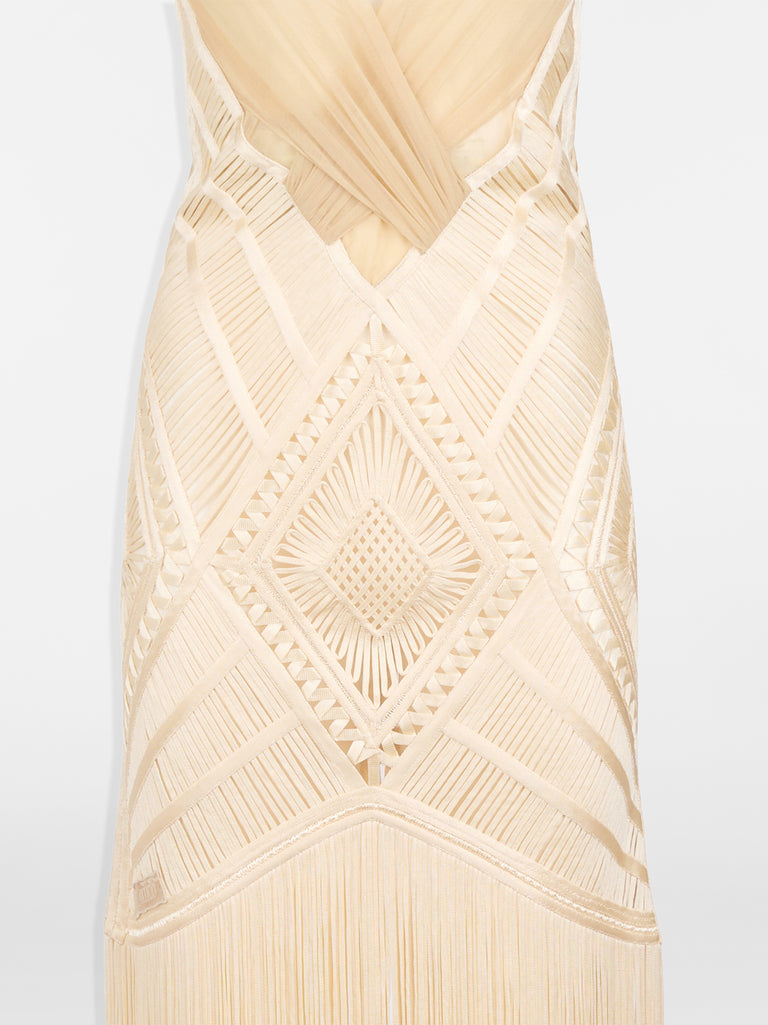 Abito midi ivory