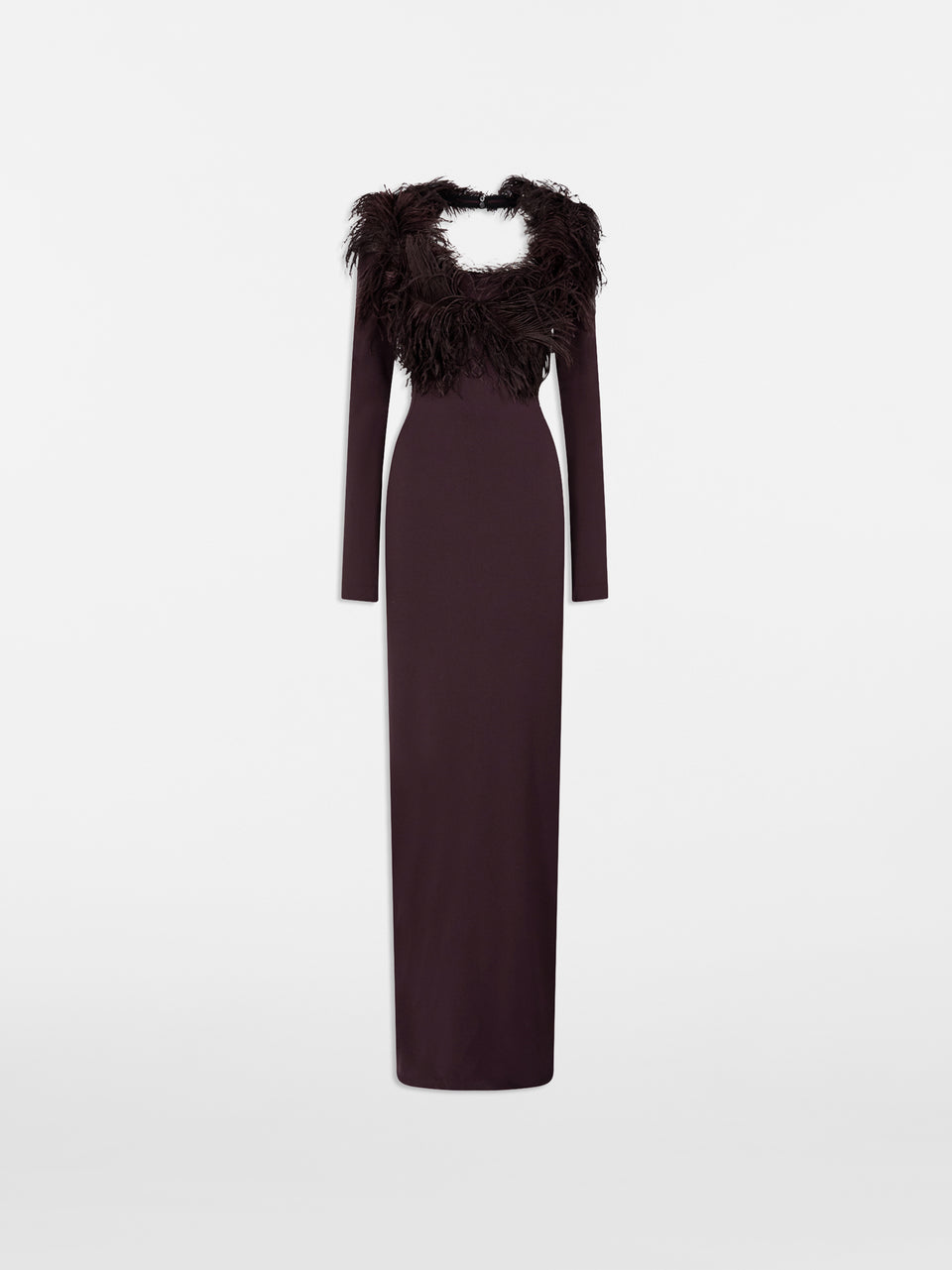 Dark brown maxi dress