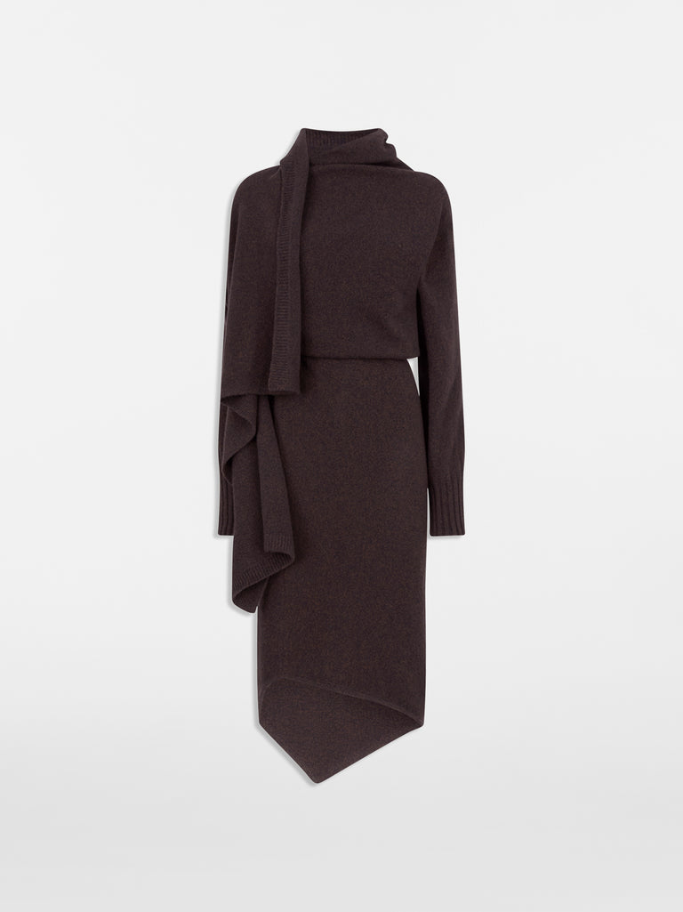 Abito midi brown