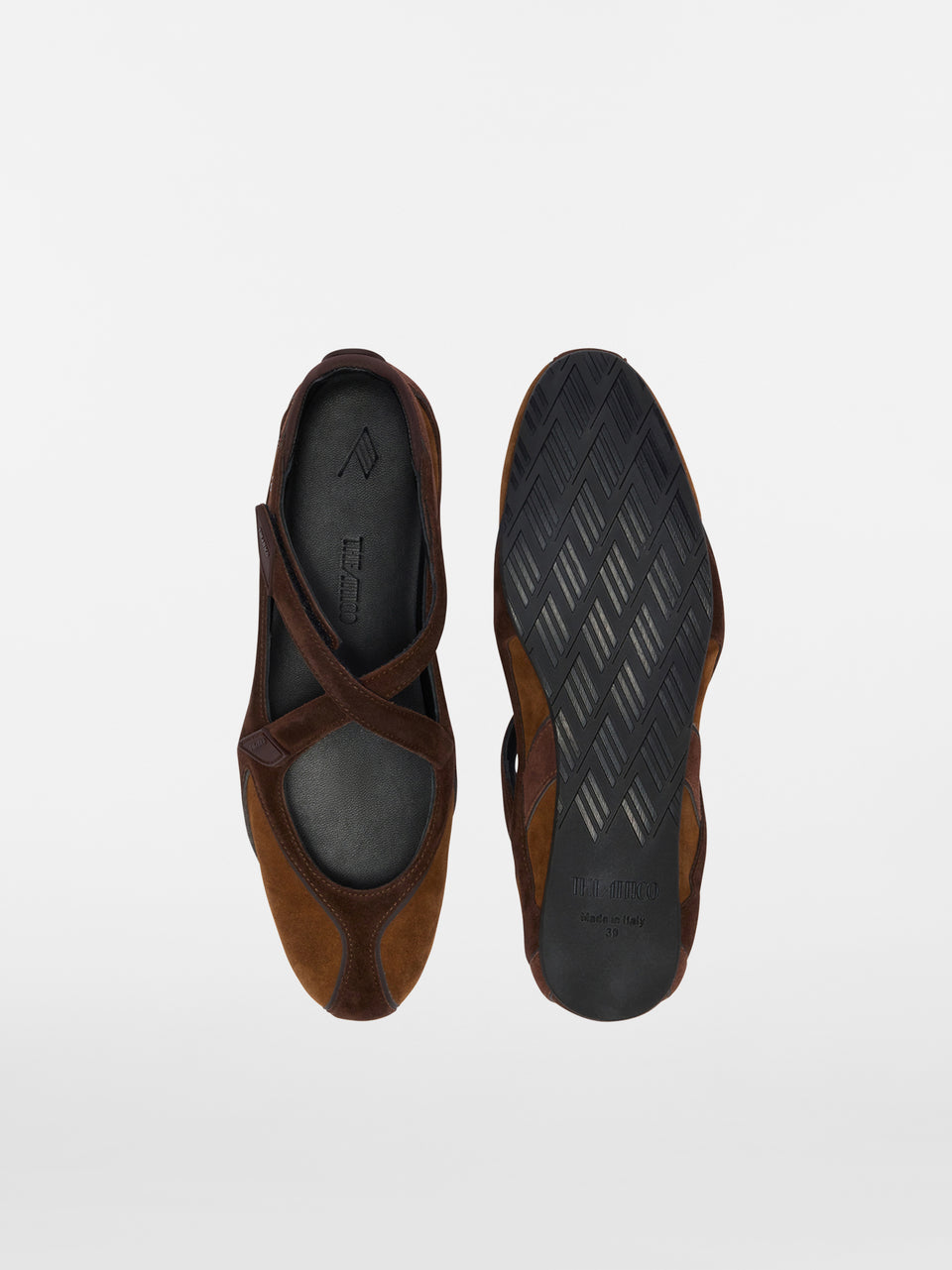 Ballerina flat ''Floor 01'' brown