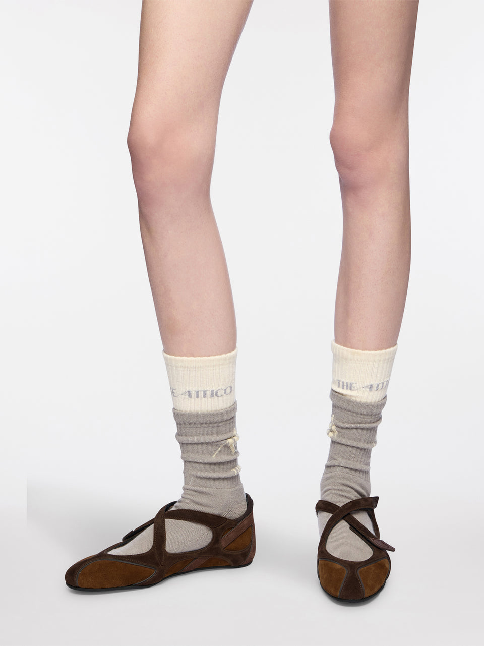 Ballerina flat ''Floor 01'' brown