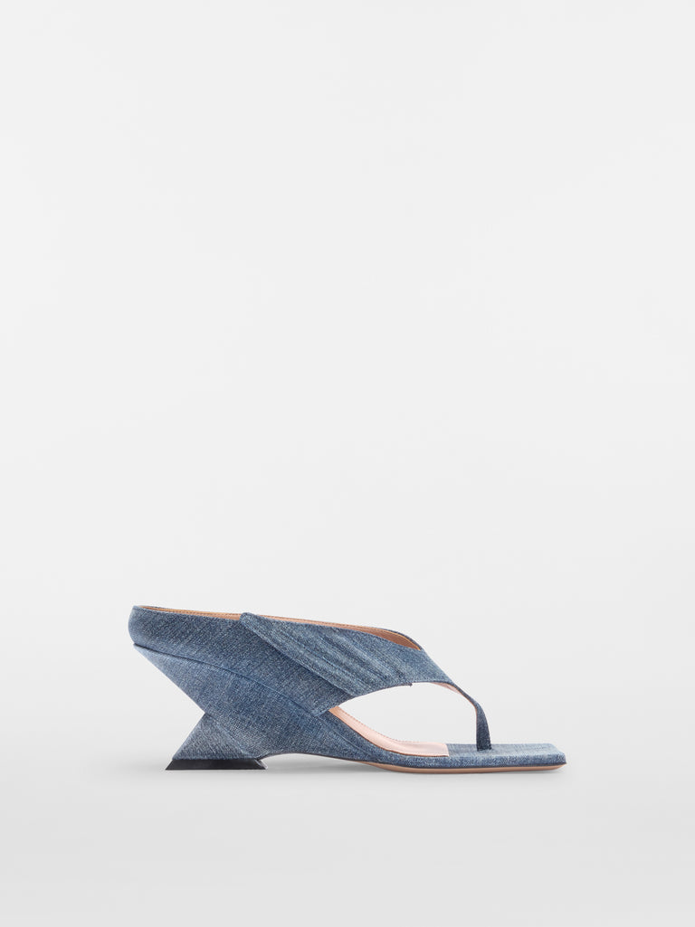 Sandalo infradito ''Cheope'' blue denim
