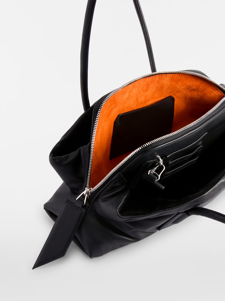 ''La Passeggiata Small x The Anja'' Black Top Handle