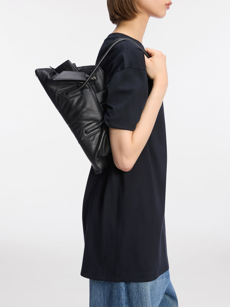 ''La Passeggiata Small x The Anja'' Black Top Handle