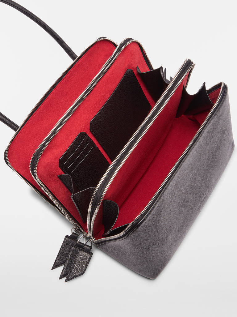 ''L'altra di Milano'' black shoulder bag