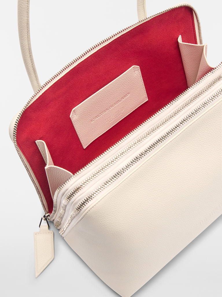 ''L'altra di Milano'' sand shoulder bag