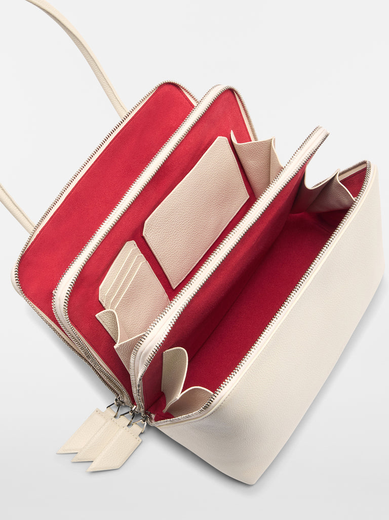 ''L'altra di Milano'' sand shoulder bag