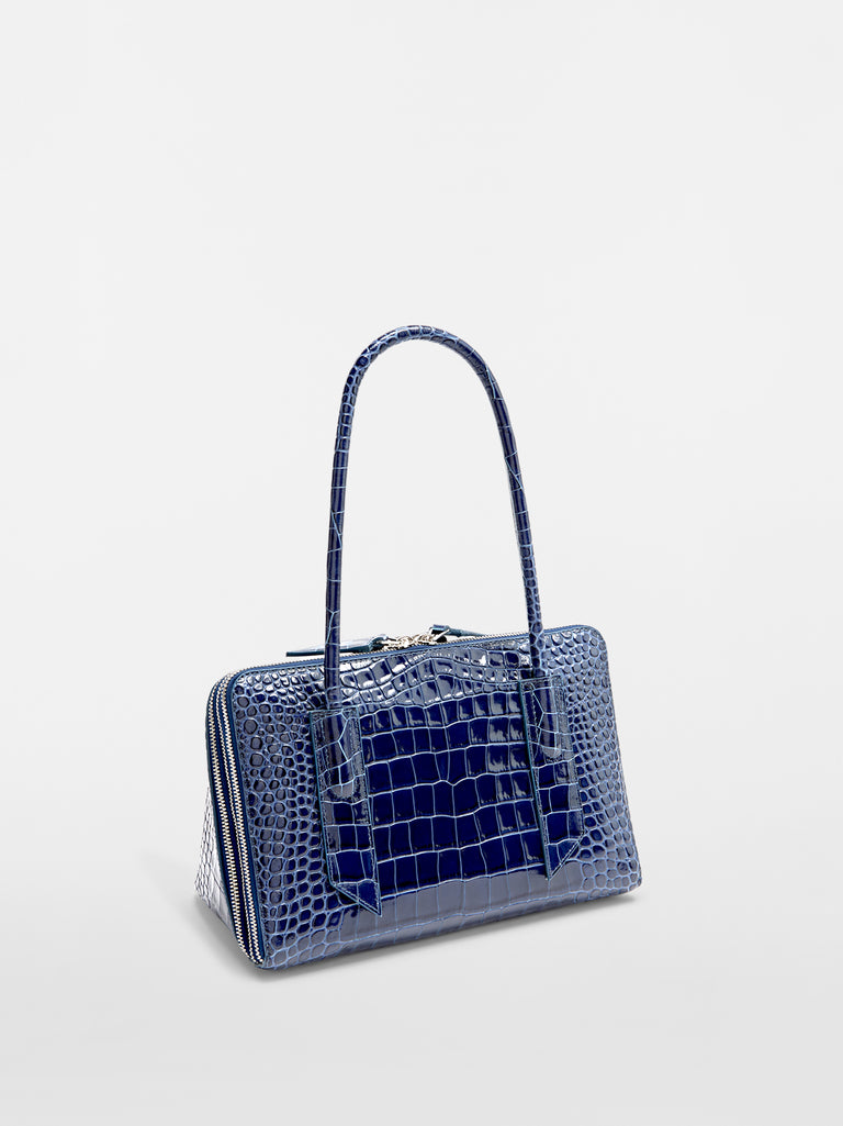 ''L'altra di Milano'' dark blue shoulder bag