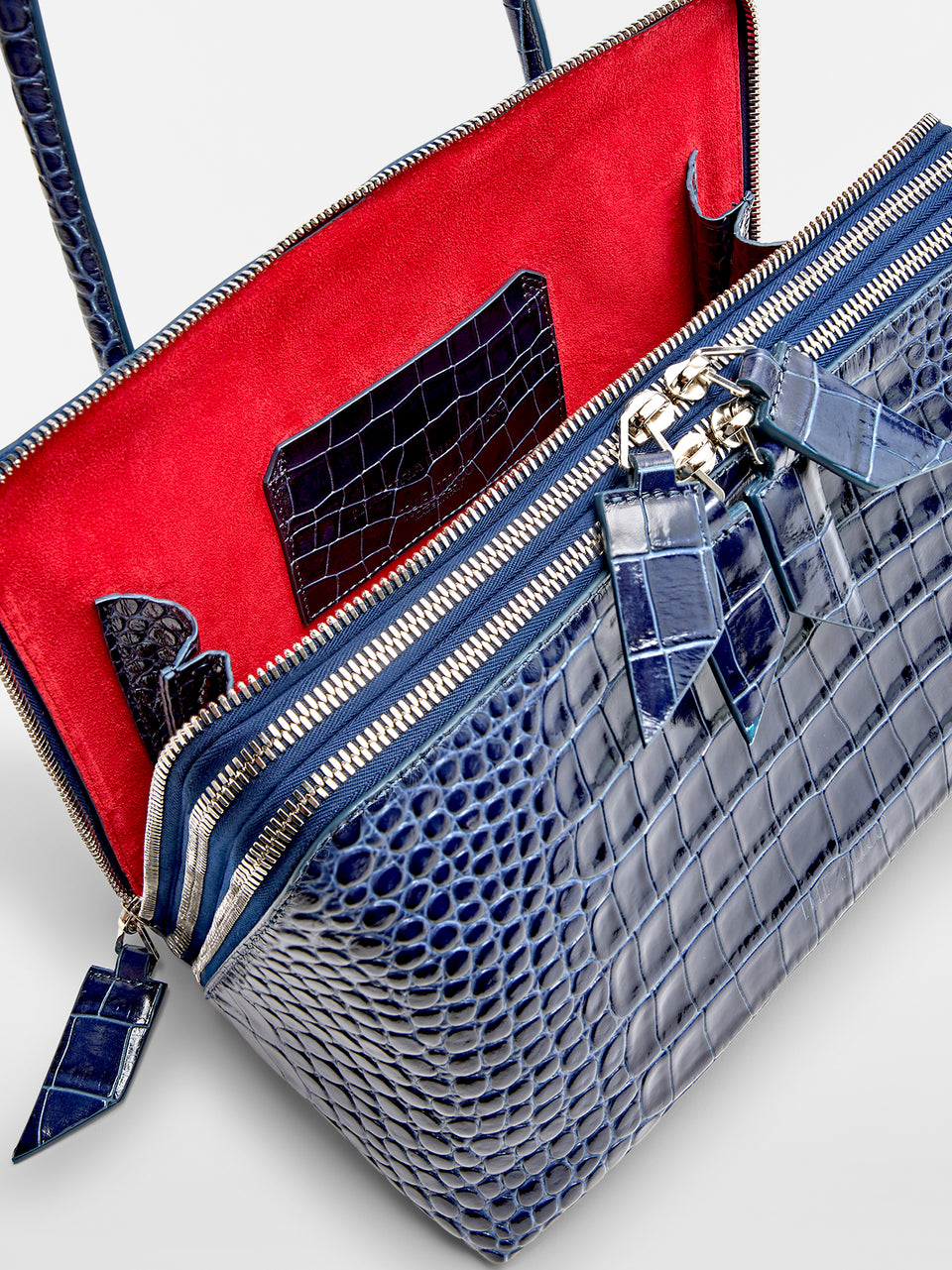 ''L'altra di Milano'' dark blue shoulder bag