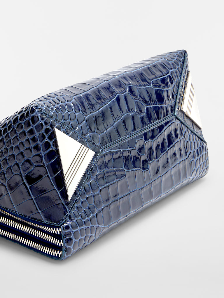 ''L'altra di Milano'' dark blue shoulder bag