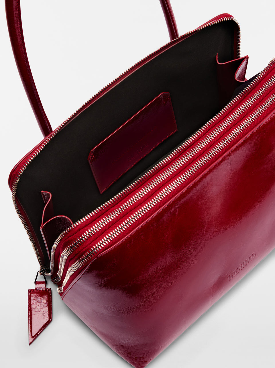 ''L'altra di Milano'' deep red shoulder bag