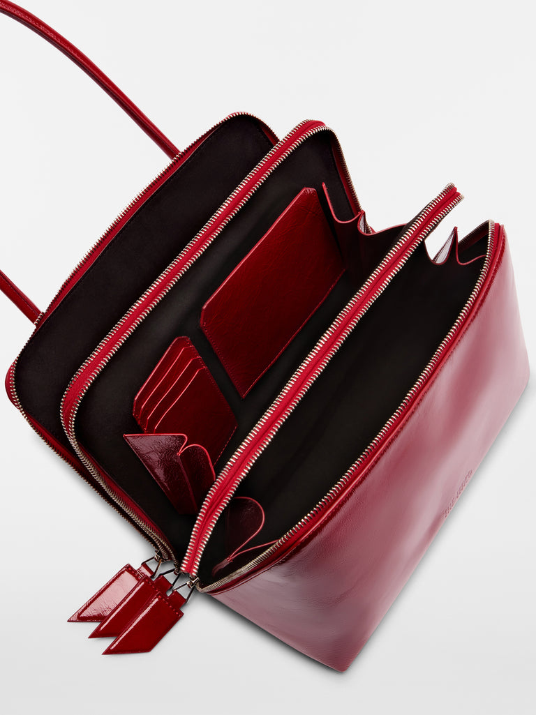''L'altra di Milano'' deep red shoulder bag