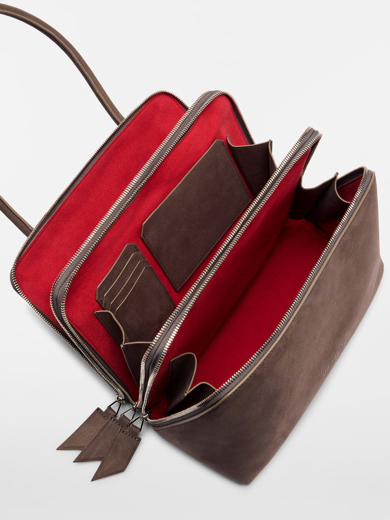 ''L'altra di Milano'' grey shoulder bag