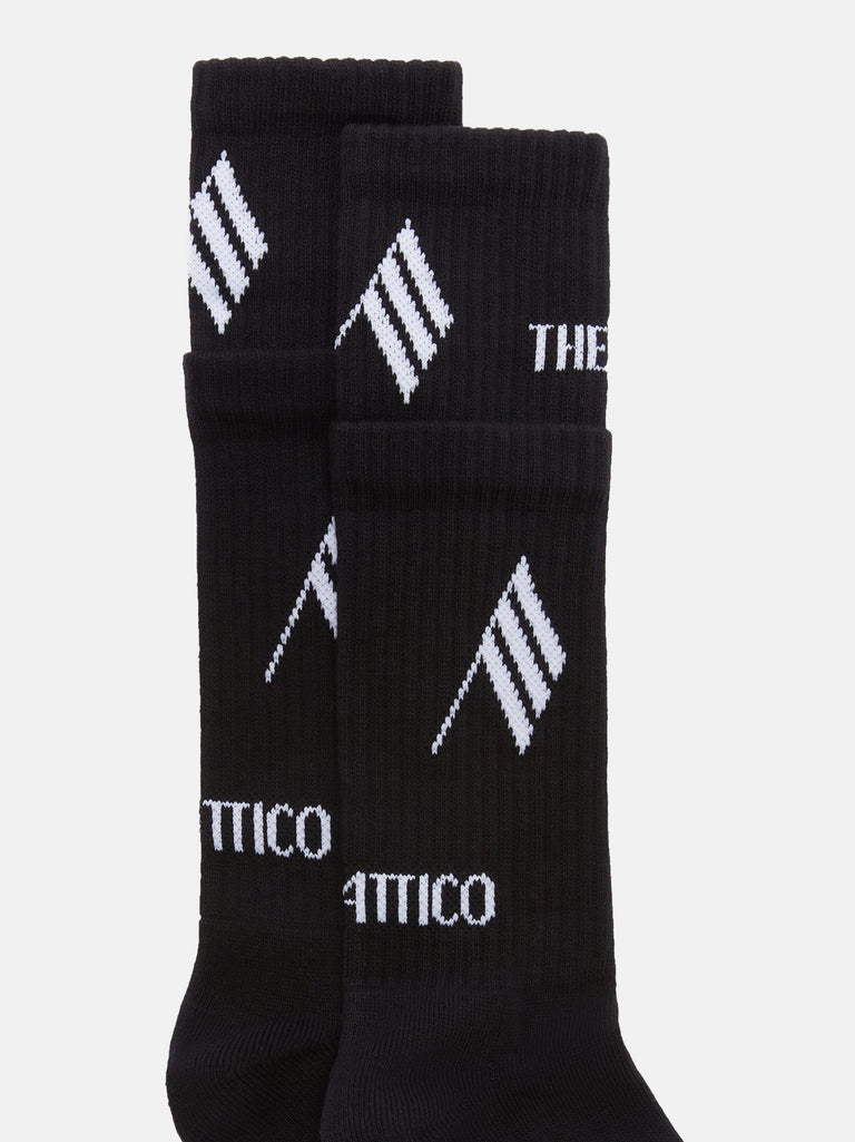 Black and white socks