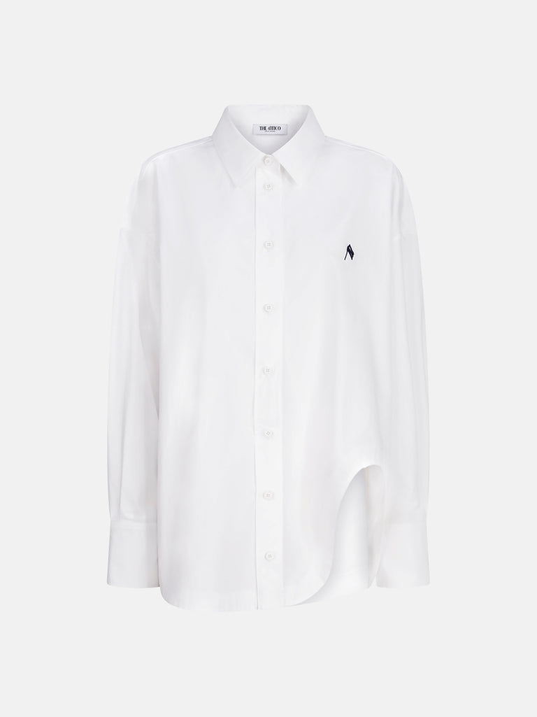 Camicia ''Diana'' white e navy blue