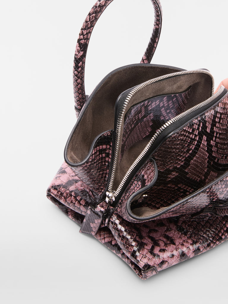 Top handle ‘‘La Passeggiata Mini‘‘ black e mauve