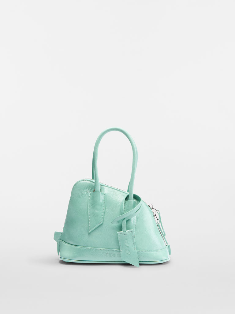 ‘‘La Sant Ambroeus Mini‘‘ aquamarine top handle