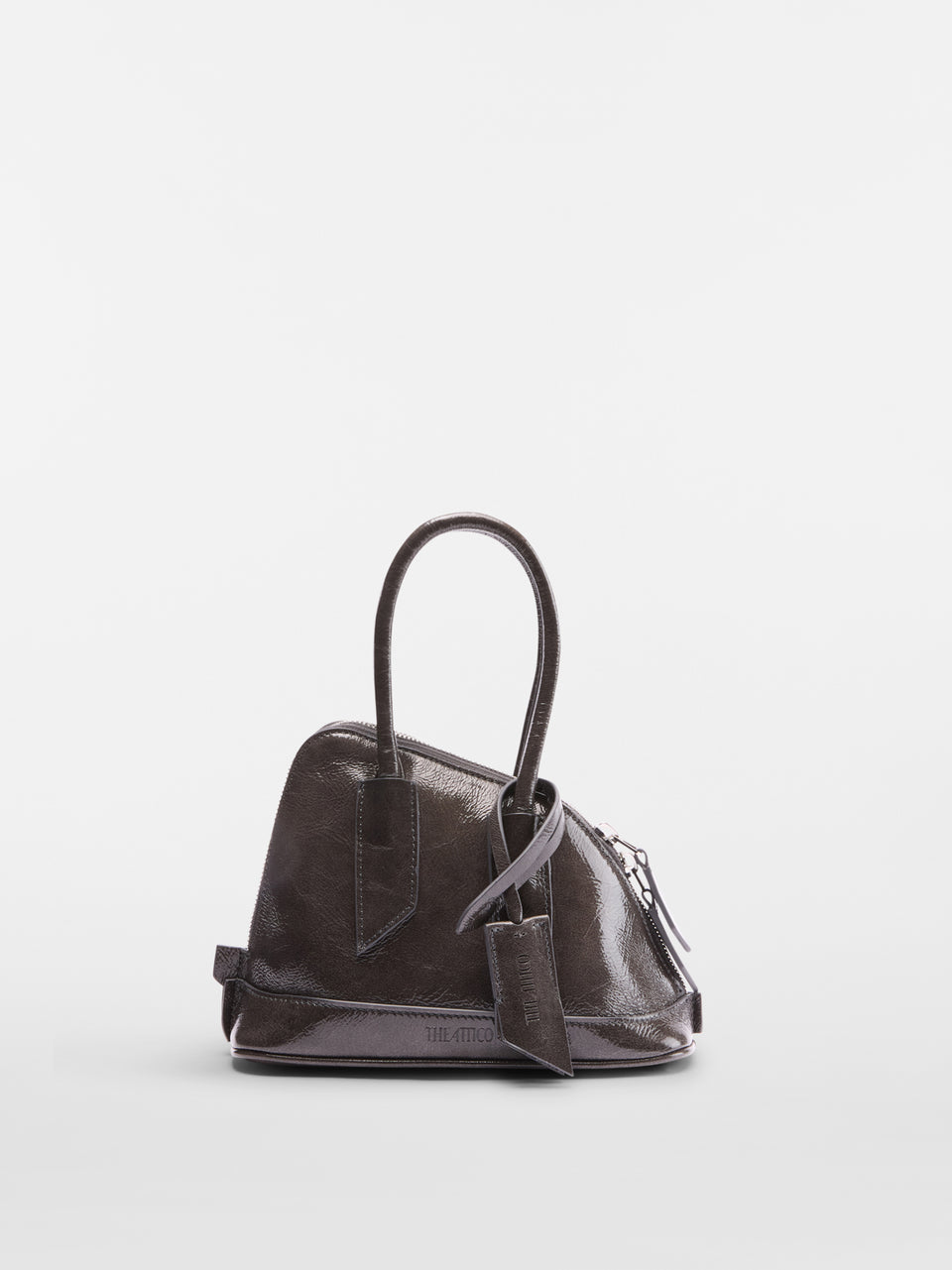 ‘‘La Sant Ambroeus Mini‘‘ pearl grey top handle