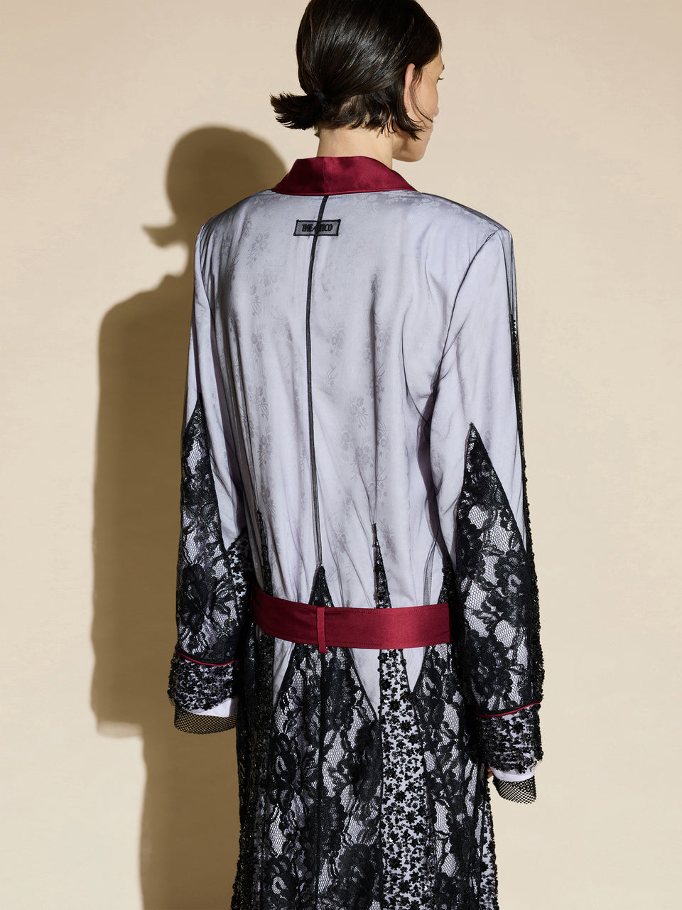 Cappotto robe black and lilac