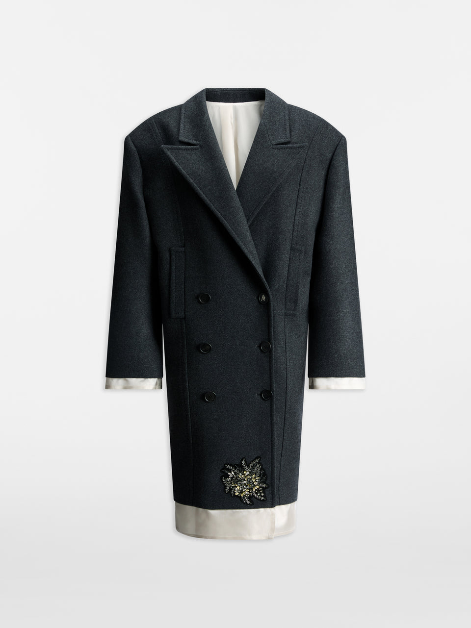 Cappotto melange dark grey