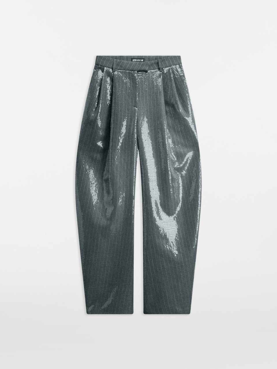 Pantalone lungo dark grey e milk