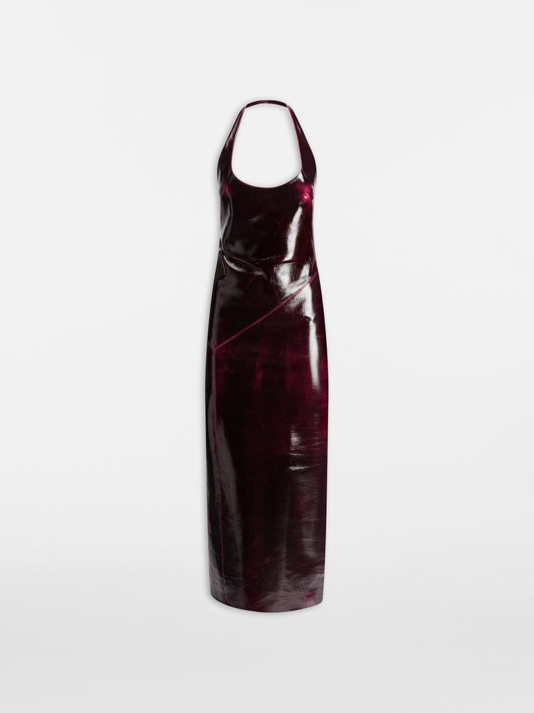 Abito lungo plum