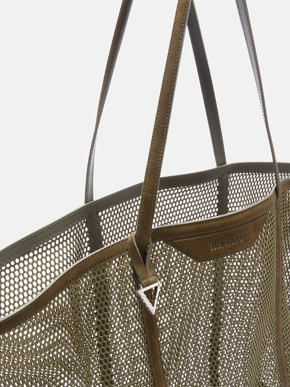 ''Via del Mare'' military green tote bag