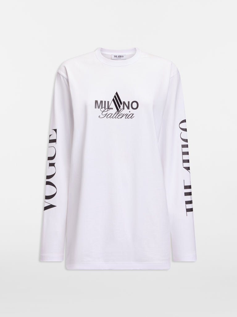 WHITE T-SHIRT THE ATTICO X VOGUE WORLD: MILANO