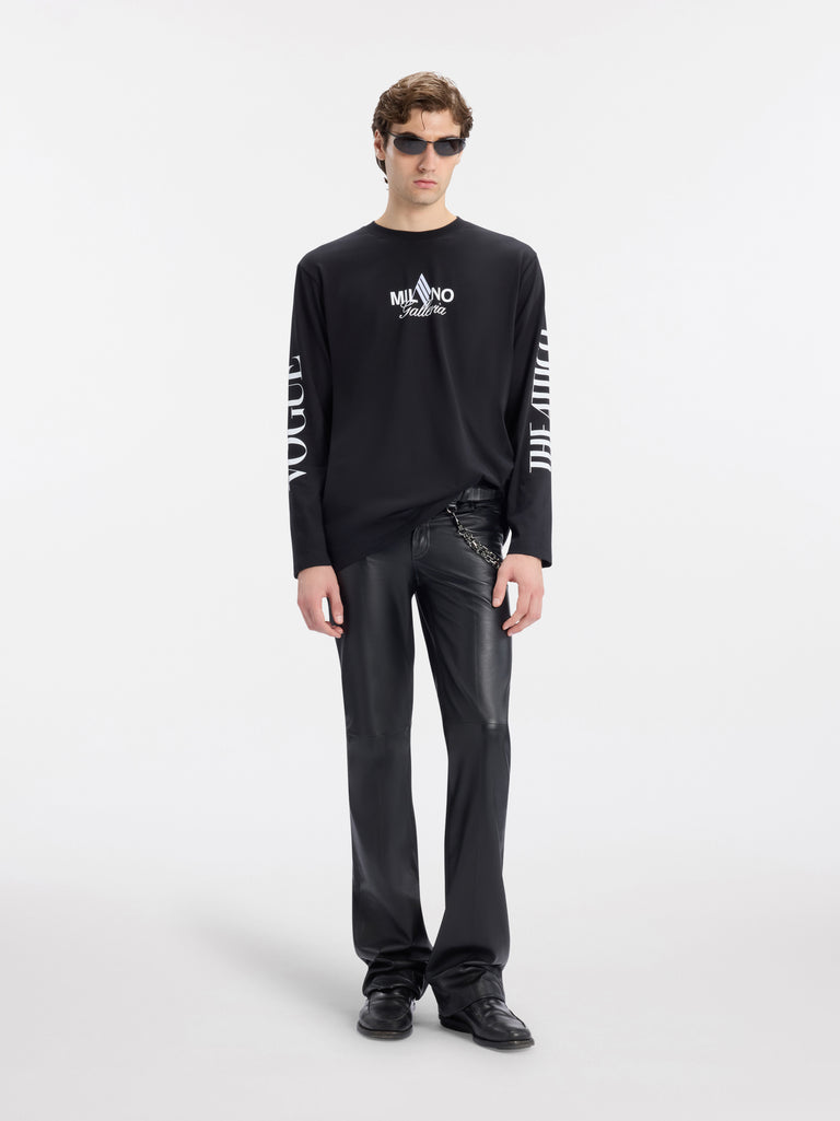 BLACK T-SHIRT THE ATTICO X VOGUE WORLD: MILANO