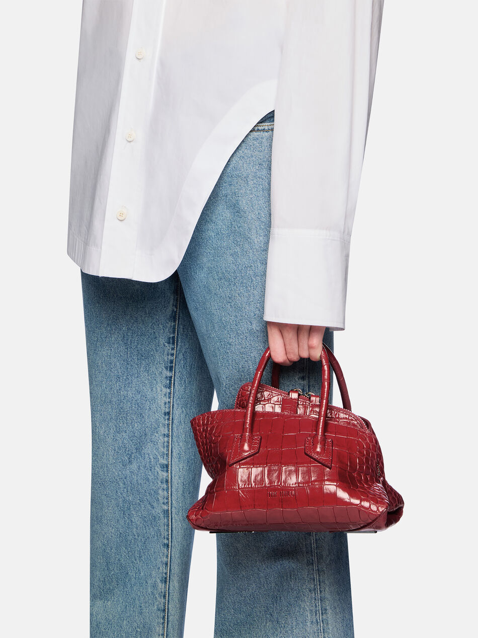 THE ATTICO "La Passeggiata Mini" red top handle RED 260WAH00063LBT155PR010