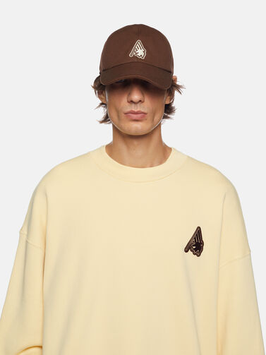 The Attico Sant Ambroeus brown baseball cap for Women | THE ATTICO®
