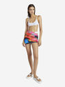 THE ATTICO Multicolour printed mini skirt  215WBB09PA17021