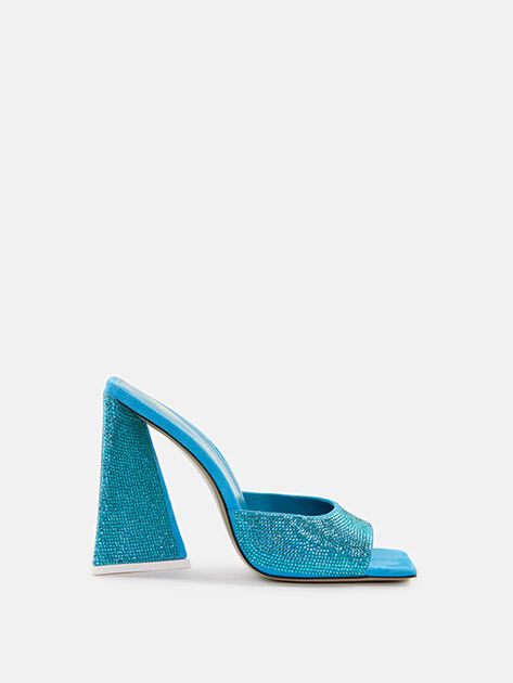 THE ATTICO ''Devon'' liquid blue mule CAPRI BLUE 226WS000TL08258