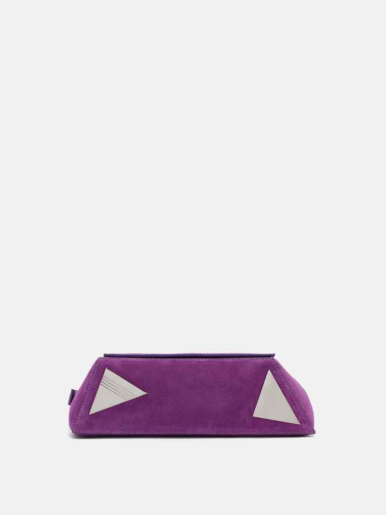Shop Attico ''7/7'' Purple Shoulder Bag