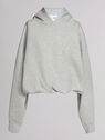 THE ATTICO "Maeve" light grey sweater MELANGE 212WCT45C025183