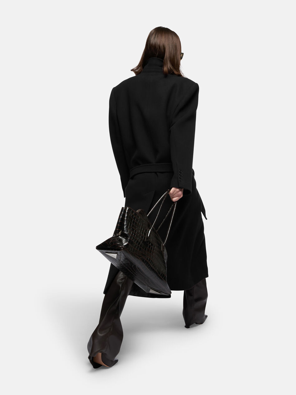 THE ATTICO Black long coat Black 251WCC00084WWV058AA100