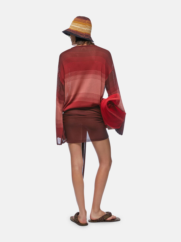 Attico Mini Dress In Multi